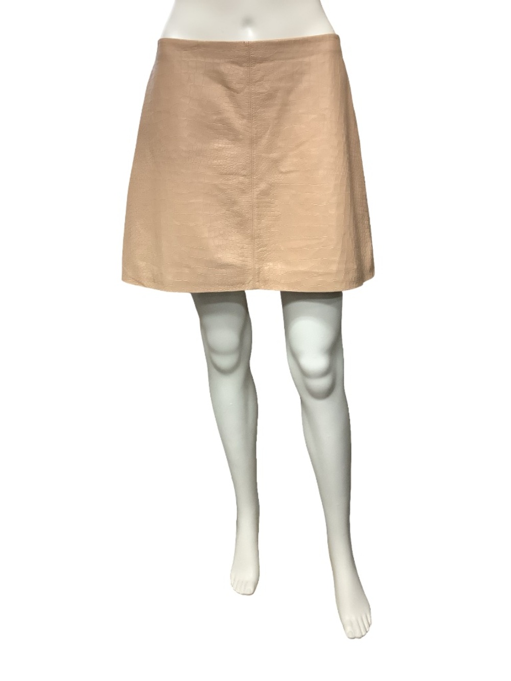 Alice + Olivia Leather Mini Skirt Size: M/ US 8